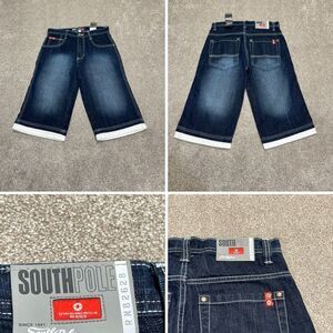 SouthPole youth loose fit denim shorts sz 12 Y2K 90's Streetwear Skater Hip Hop